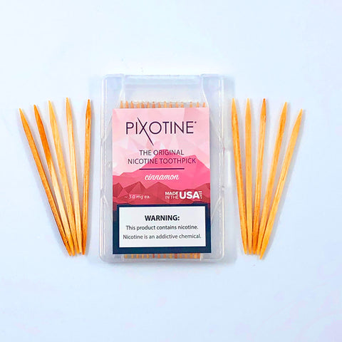 tobacco flavored toothpicks PurePix QuitPix Toothpicks, 5 Flavor Variety, Nicotine Free, 20ct Can be used as a step Hot Cinnamon - Crave
