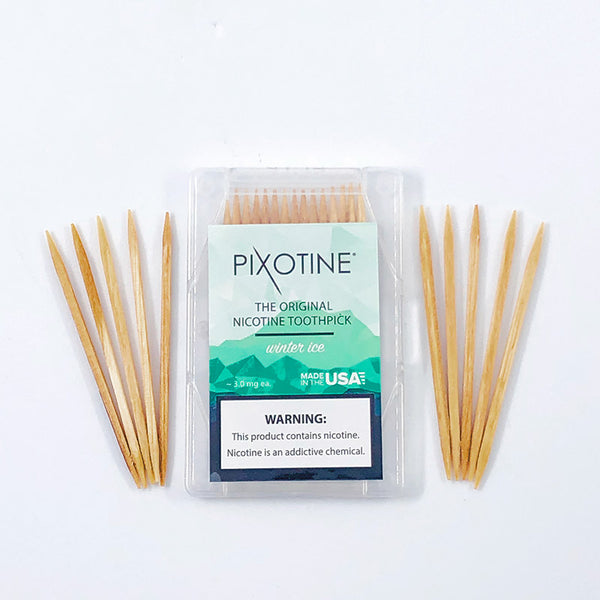 Pixotine Nicotine Toothpicks - Winter Ice (Carton - 15 Packs)